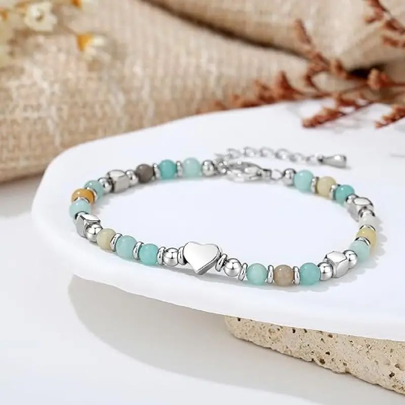 Bohemian Herz Perlenarmband