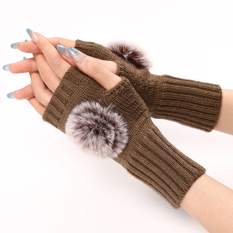 Einfarbig Warme Handschuhe