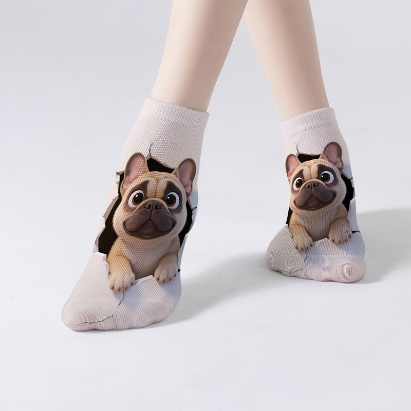 Lässige Socken Mit Animalprint