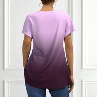 Lässiges Bluse Mit Farbverlauf