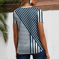 Lässiges Gestreiftes T-Shirt