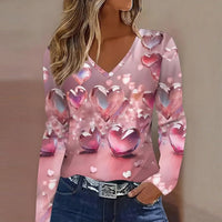 Vintage T-Shirt Mit Herzprint