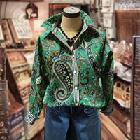 Vintage-Bluse Mit Ethno-Print