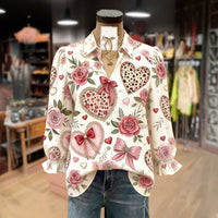 Vintage Bluse Mit Blumendruck