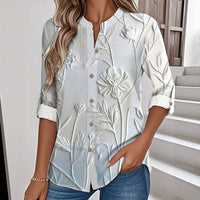 Lässige Bluse Mit Blumenmuster