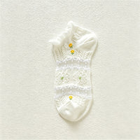 Atmungsaktive Socken Mit Blumenmuster