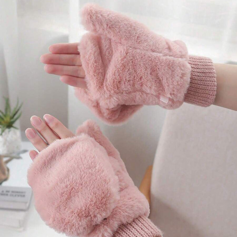 Einfarbig Warme Handschuhe
