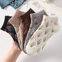 Vintage-Socken Mit Blumenmuster