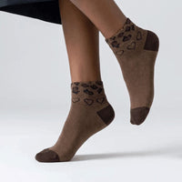 Vintage-Socken Mit Leopardenmuster