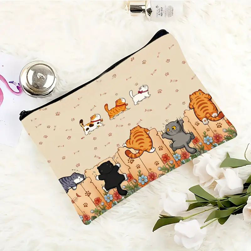 Lässige Tasche Mit Katzenmuster