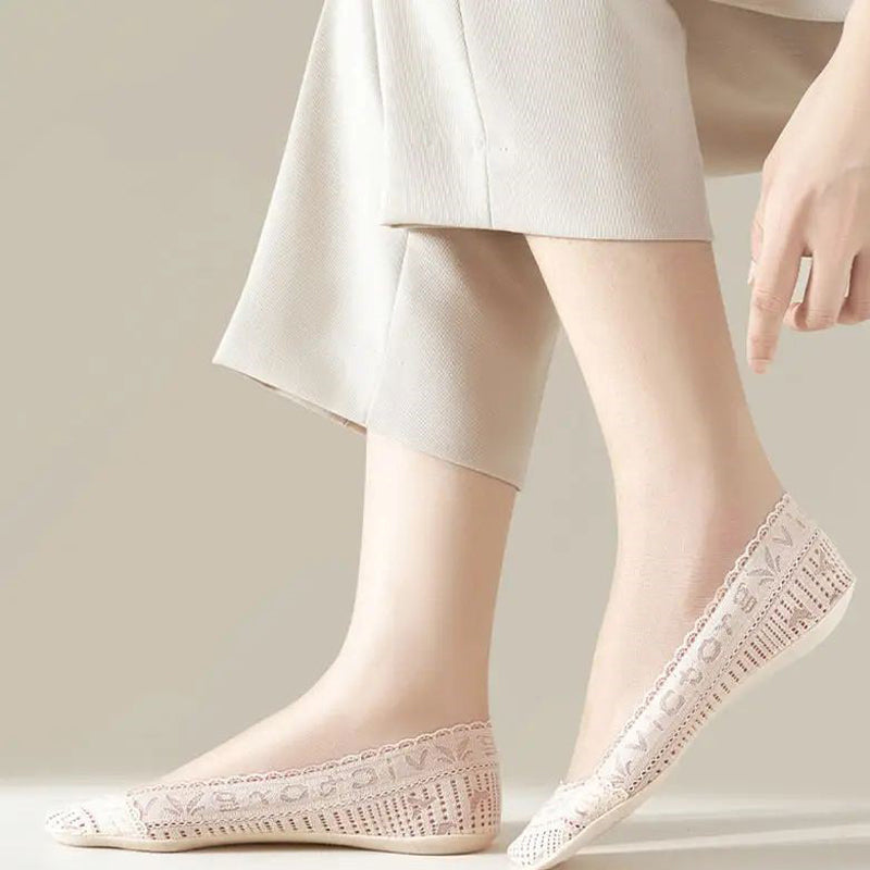 Atmungsaktive Spitzensocken