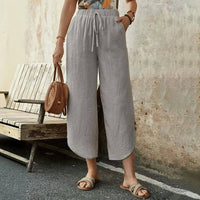 【Baumwolle Und Leinen】Bequeme Freizeithose