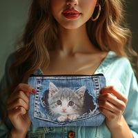 Kreative Tasche Mit Katzenmuster