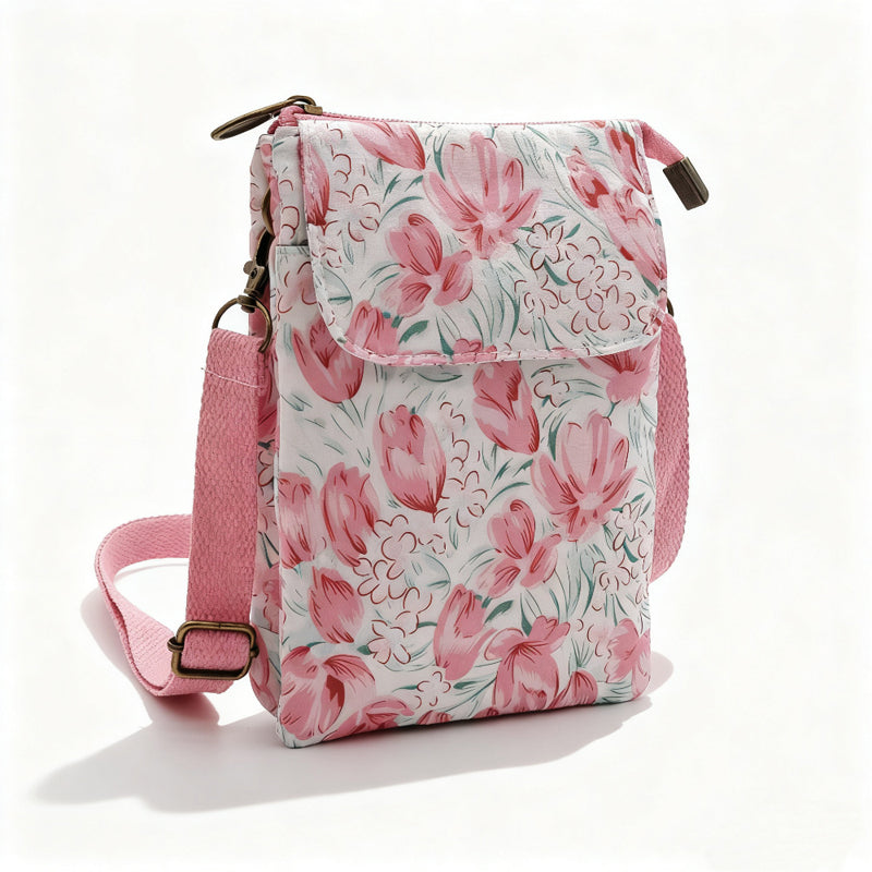 Vintage-Tasche Mit Blumenmuster