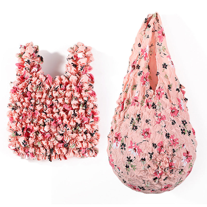 Vintage-Tasche Mit Blumenmuster