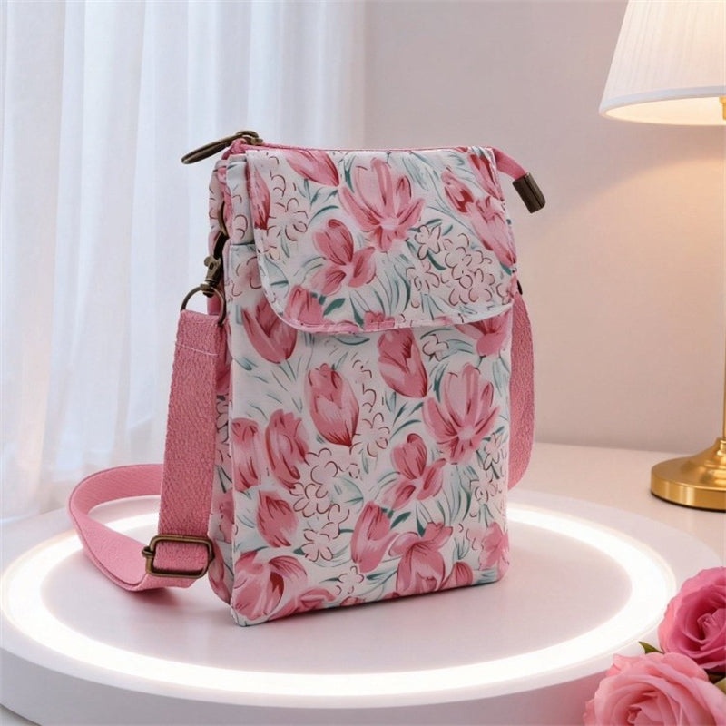 Vintage-Tasche Mit Blumenmuster