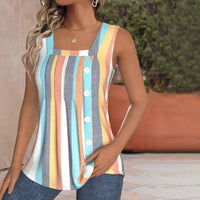 Bunt Gestreiftes Tanktop