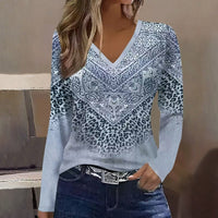 Lässiges T-Shirt Mit Leopardenmuster