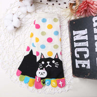 Cartoon-Katze-5-Finger-Socken