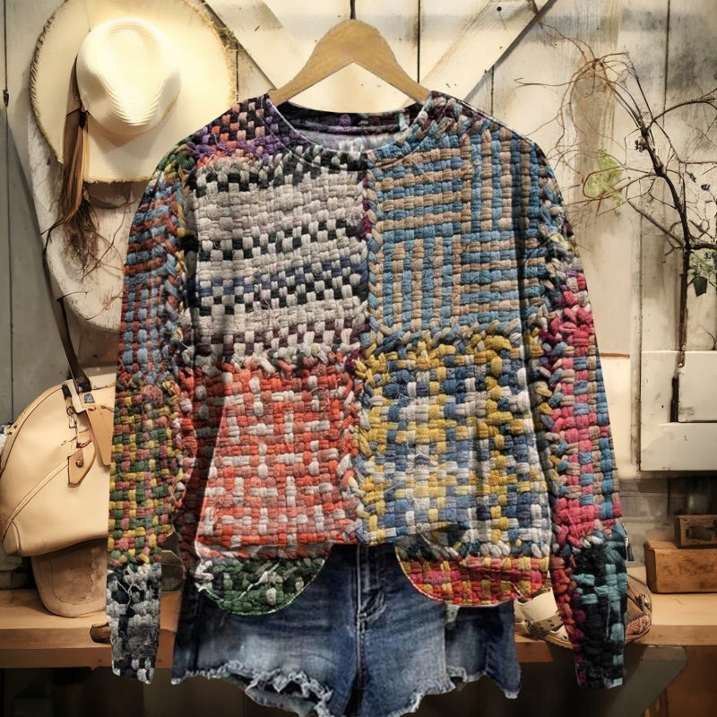 Buntes Vintage-Sweatshirt