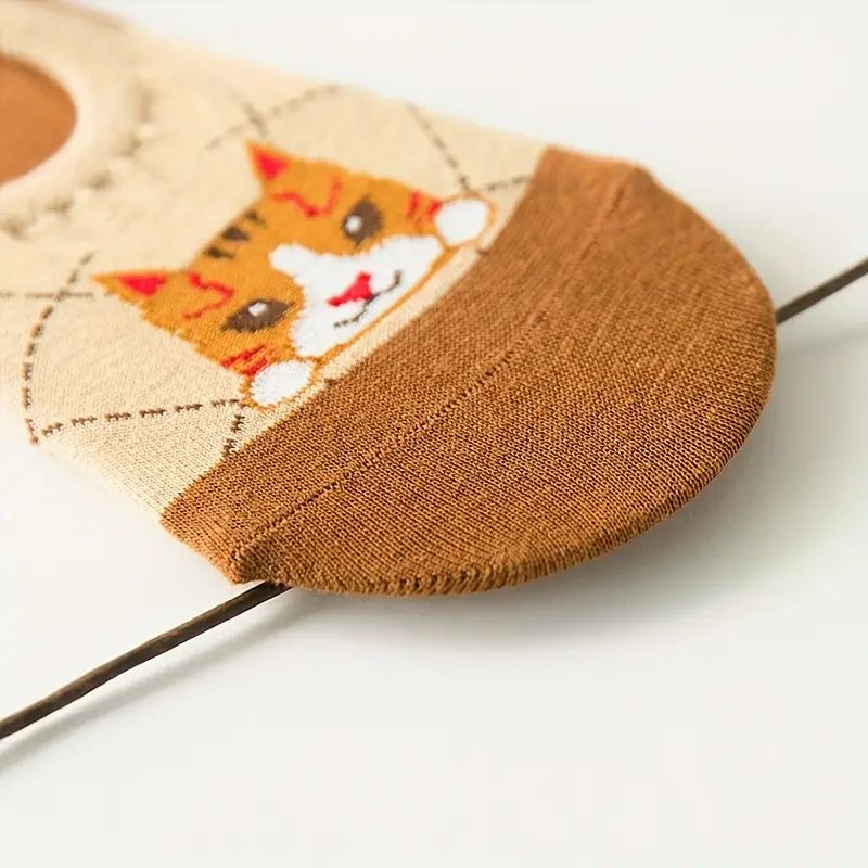 Lässige Socken Mit Katzenmuster