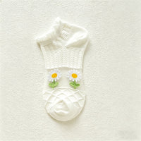 Atmungsaktive Socken Mit Blumenmuster