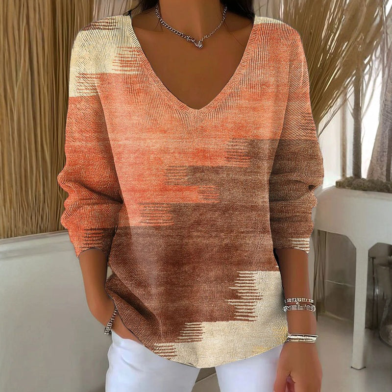 【Lange Ärmel】Vintage-Lässiges T-Shirt