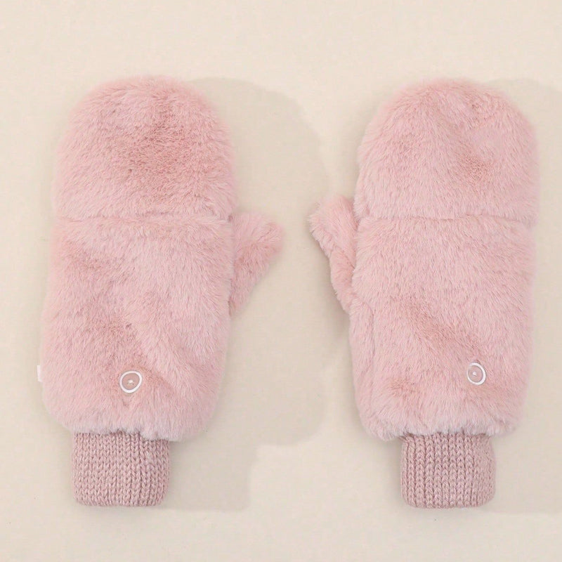 Einfarbig Warme Handschuhe