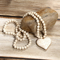 Böhmische Perlen-Anhängerhalskette