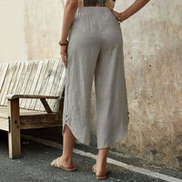 【Baumwolle Und Leinen】Bequeme Freizeithose
