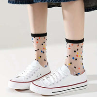 Atmungsaktive Polka Dot Socken