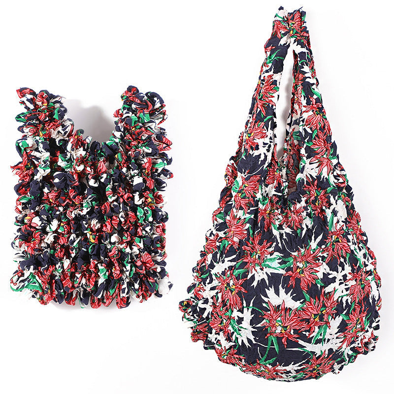 Vintage-Tasche Mit Blumenmuster