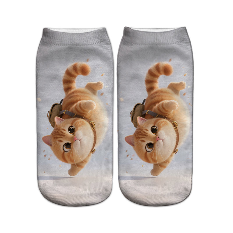 Lässige Socken Mit Animalprint