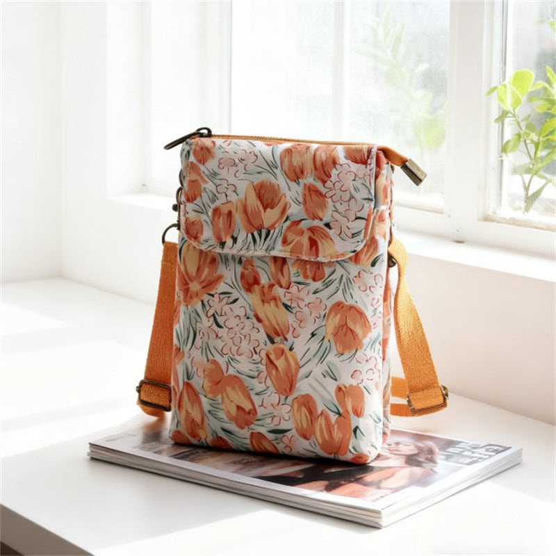 Vintage-Tasche Mit Blumenmuster