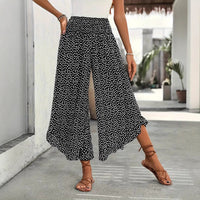 Lässige Weite Hose Mit Punkten