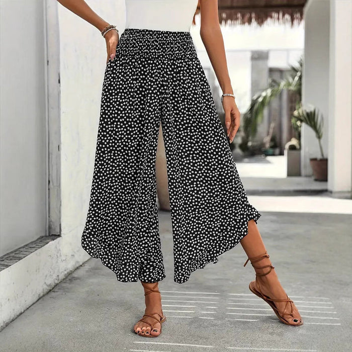 Lässige Weite Hose Mit Punkten