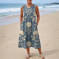 Lässiges Kleid Mit Blumenmuster