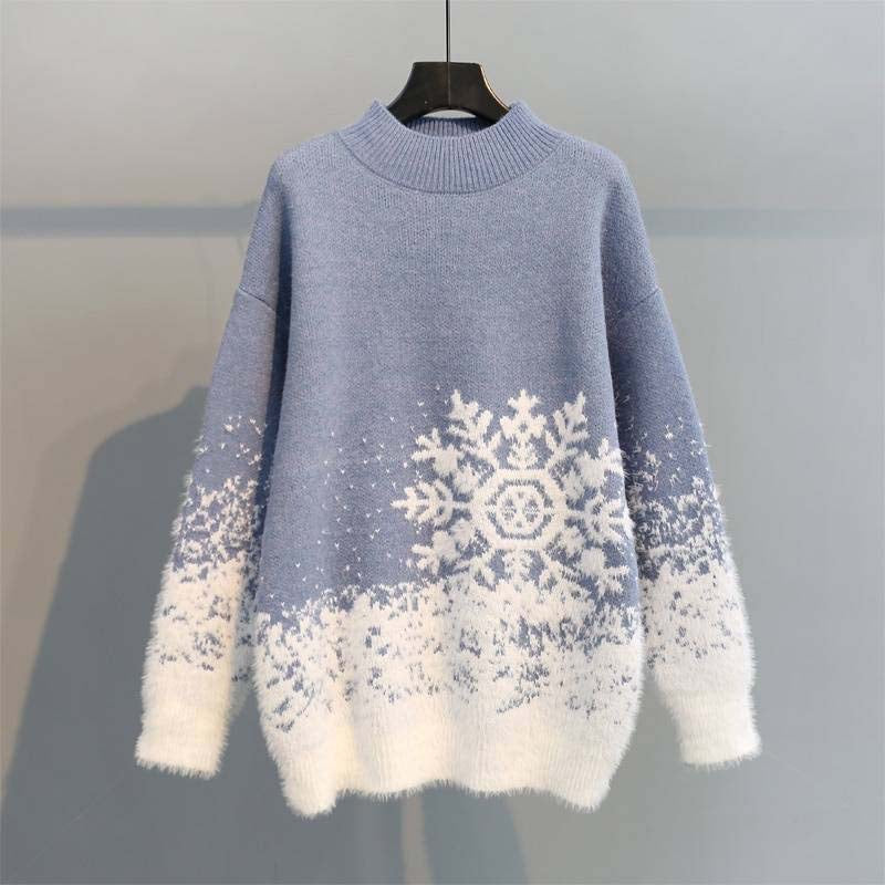 Lässiger Weihnachtlicher Strickpullover