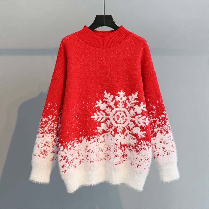 Lässiger Weihnachtlicher Strickpullover