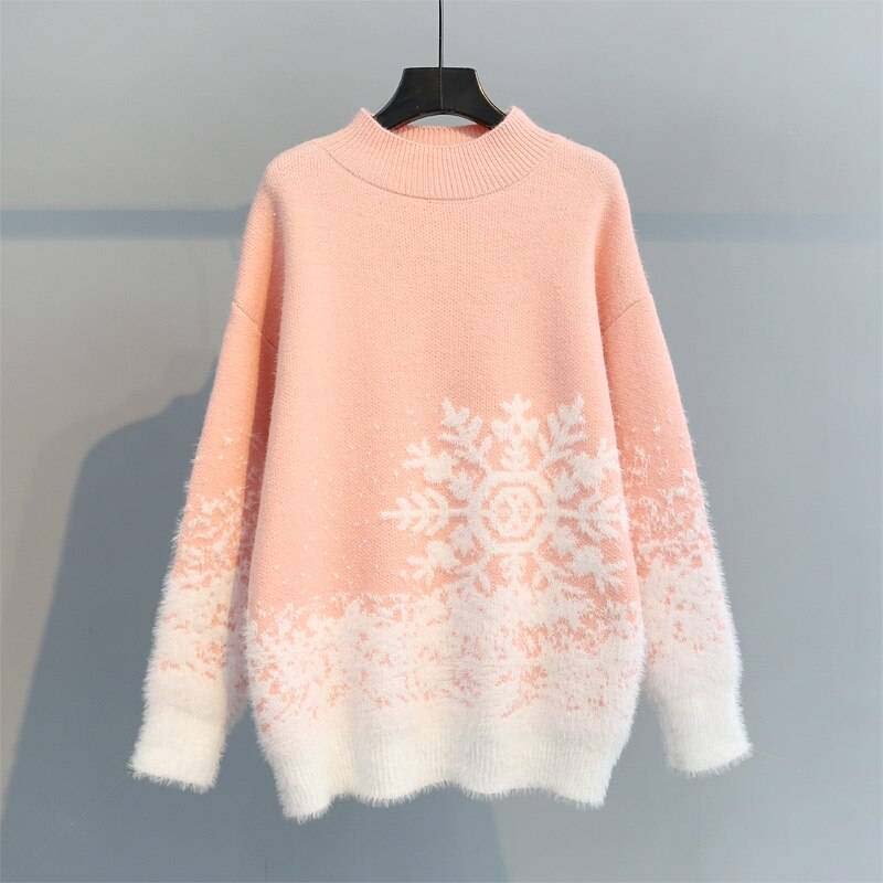 Lässiger Weihnachtlicher Strickpullover