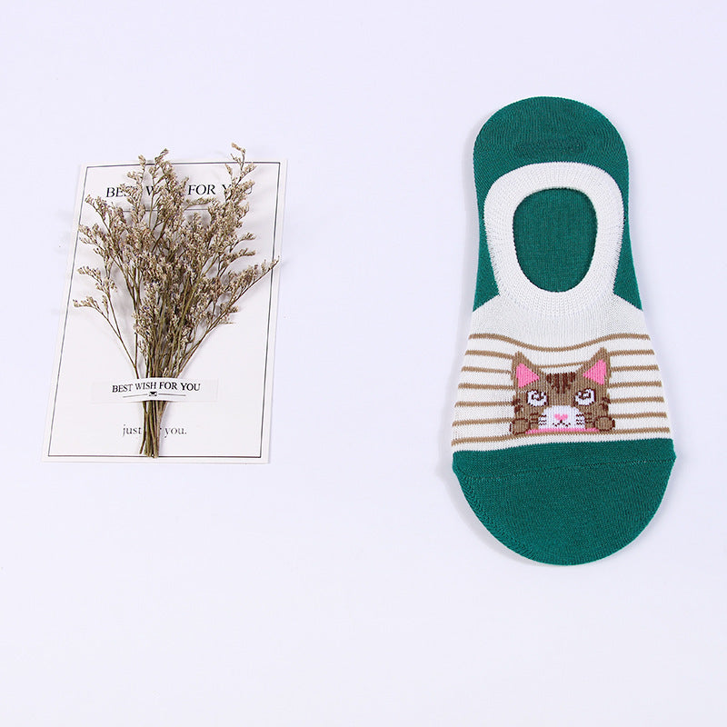 Lässige Socken Mit Katzenmuster