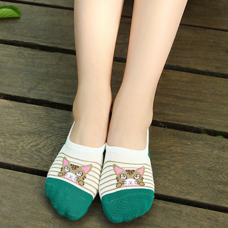 Lässige Socken Mit Katzenmuster
