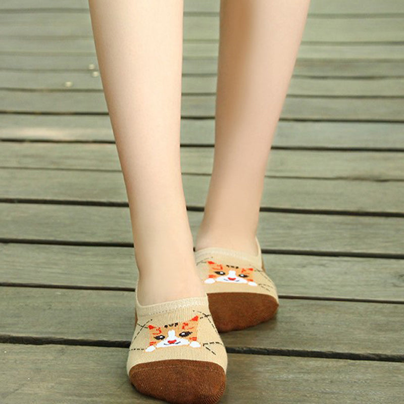 Lässige Socken Mit Katzenmuster