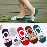 Lässige Socken Mit Katzenmuster
