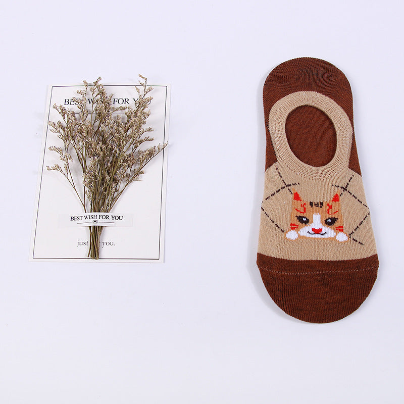 Lässige Socken Mit Katzenmuster
