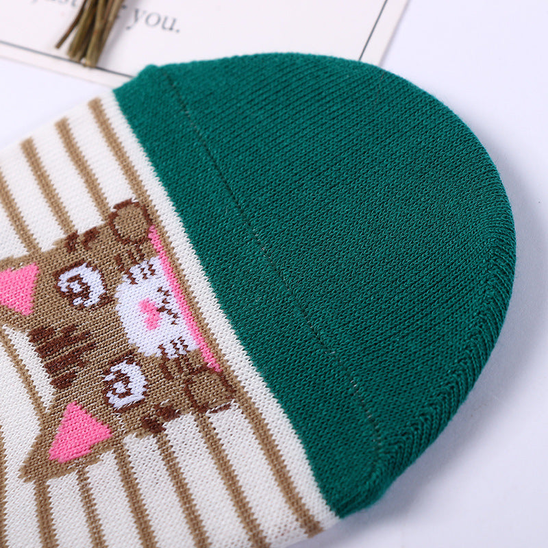 Lässige Socken Mit Katzenmuster