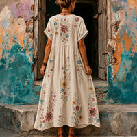 Lässiges Kleid Mit Blumenmuster
