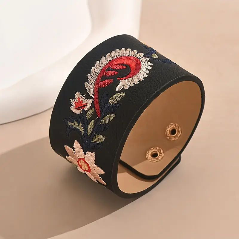 Vintage Böhmisches Blumenarmband
