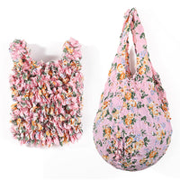 Vintage-Tasche Mit Blumenmuster