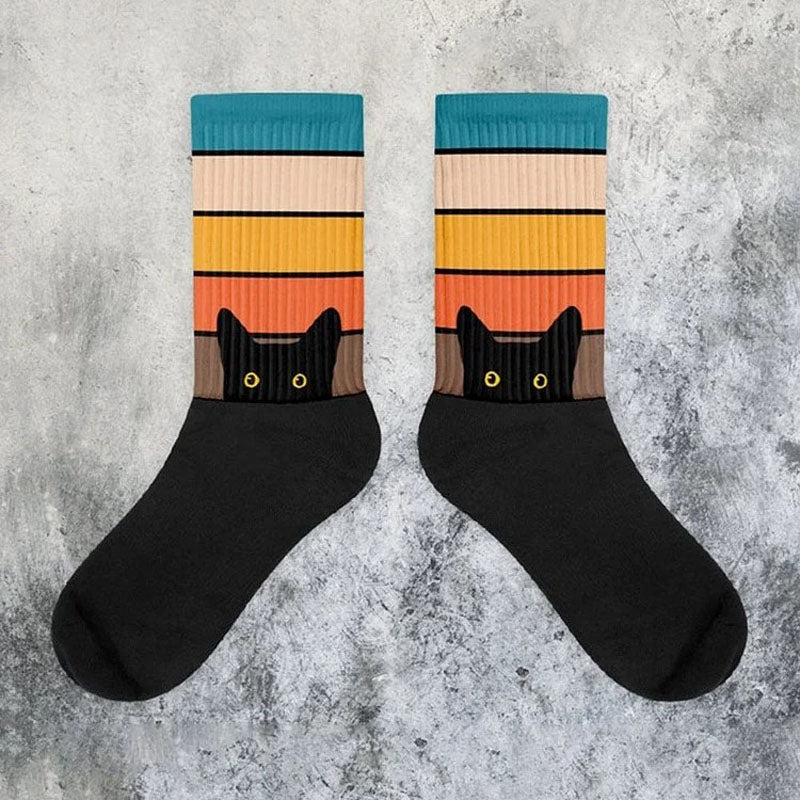 Niedliche Socken Mit Katzenmuster